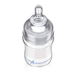LOVI Diamond Glass fľaša 150 ml Baby Shower modrá