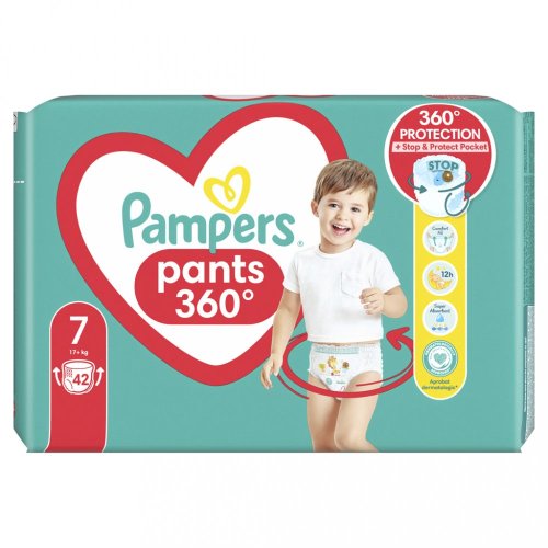 PAMPERS Nohavičky plienkové Pants veľ. 7, 42 ks, 17kg+