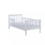 Detská posteľ so zábranou Drewex Nidum 140x70 cm biela