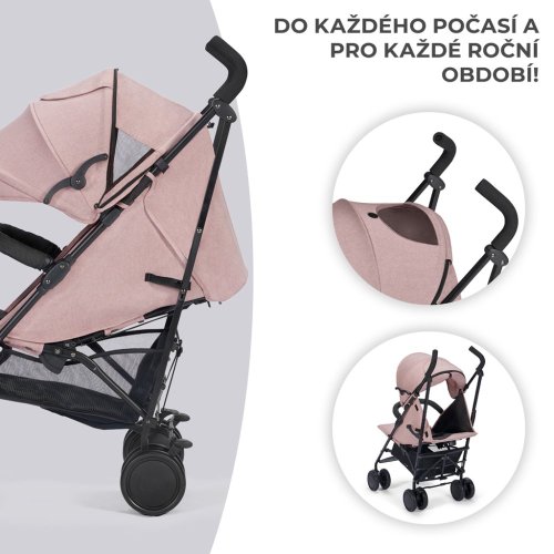 KINDERKRAFT Kočík športový Siesta Pink Princess