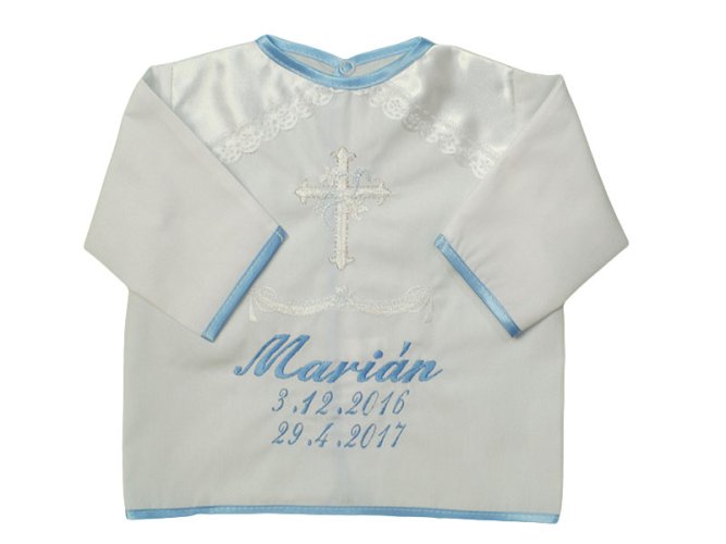 Košilky ke křtu vzor 3