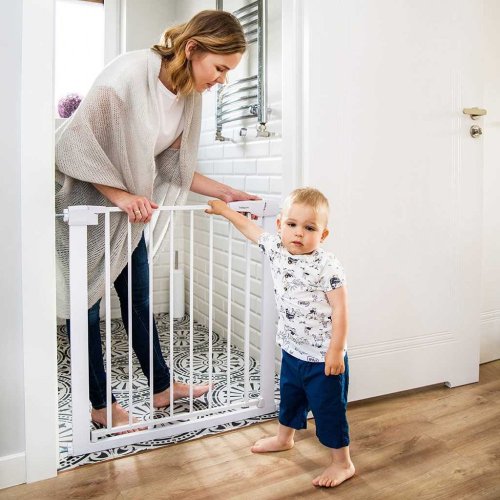Detská zábrana do dverí alebo na schody Baby Ono biela