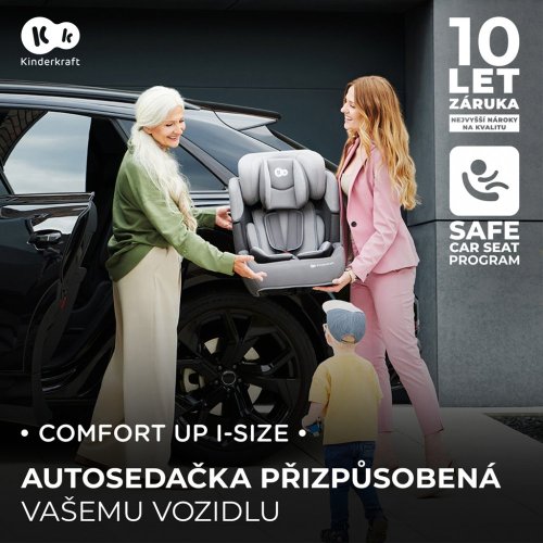 KINDERKRAFT Autosedačka Comfort up i-size black (76-150 cm)