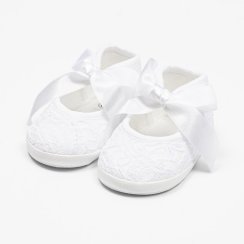 Dojčenské krajkové capačky New Baby biela 12-18 m 12-18 m
