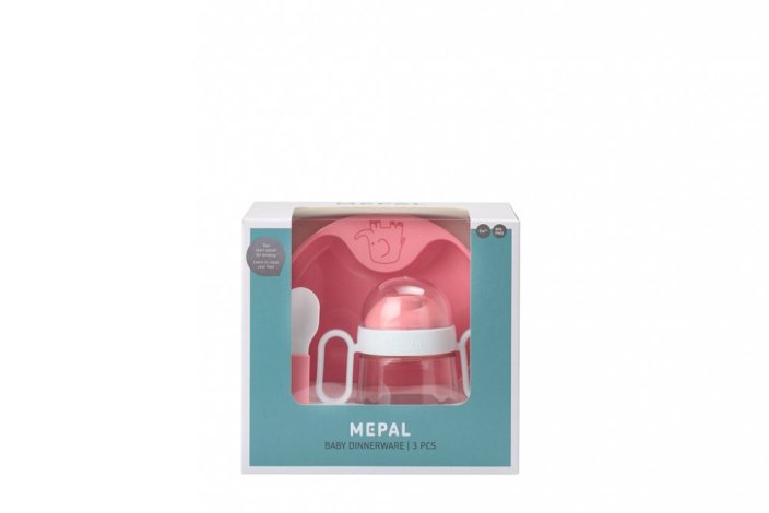 MEPAL Set jedálenský detský Mio 3ks Pink