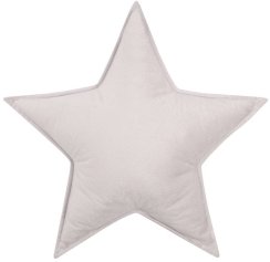 Dekorační polštářek STAR VELVET- šedá