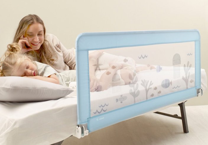 JANÉ Zábrana na posteľ skladacia vhodná pre vysoké matrace 130 x 55 cm