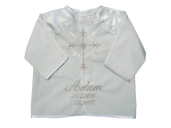 Košilky ke křtu vzor 16