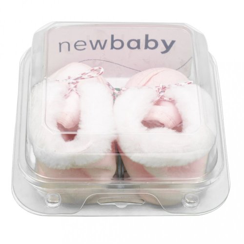 Dojčenské zimné capačky New Baby ružové 0-3 m 0-3 m