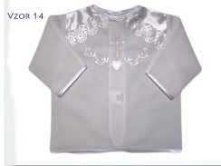 Košilky ke křtu vzor 14