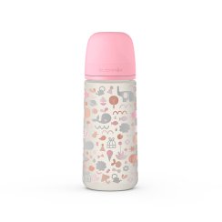SUAVINEX | Dojčenská fľaša 360 ml L MEMORIES - ružová