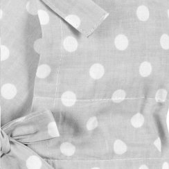 Klasická šnurovacia zavinovačka New Baby sivá s bodkami