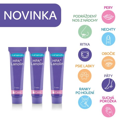 LANSINOH HPA® Krém na bradavky lanolínový minis 3x7 ml