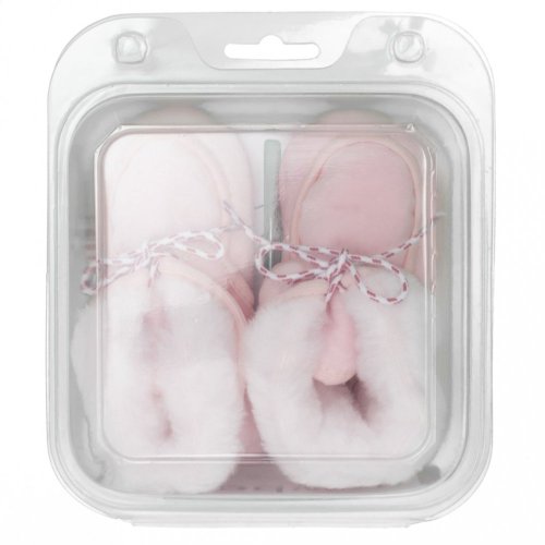 Dojčenské zimné capačky New Baby ružové 0-3 m 0-3 m