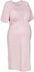 Tehotenská košeľa na dojčenie - Ružová - veľ. XL/XXL