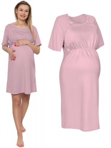 Tehotenská košeľa na dojčenie - Ružová - veľ. L/XL