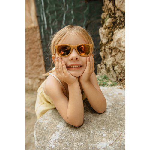 SUAVINEX | Detské okuliare polarizované s puzdrom 2024 - 3-8 rokov - okrové