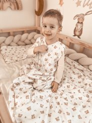 Celoroční mušelínový spací pytel KIDS SOFT- TEDDY BEAR TOG 2,5