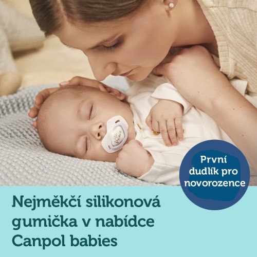 Canpol babies Silikónový cumlík so symetrickou špičkou 0-6m ROYAL BABY 2 ks