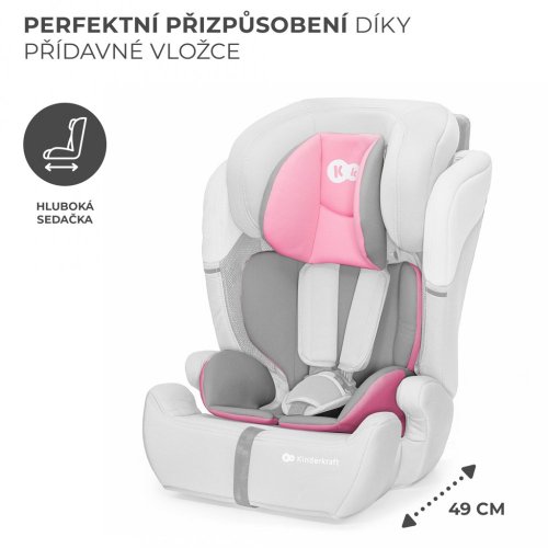 KINDERKRAFT Autosedačka Comfort up i-size pink (76-150 cm)