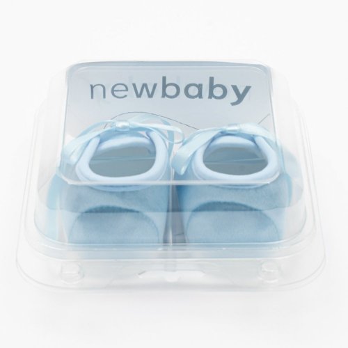 Dojčenské saténové capačky New Baby modrá 12-18 m 6-18 m