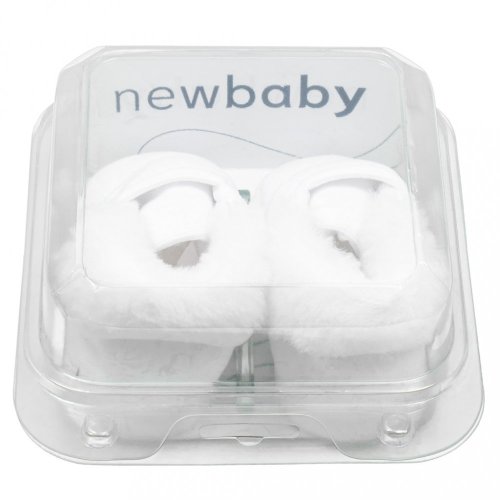 Dojčenské zimné semiškové capačky ku krstu New Baby 3-6 m chlapec 3-6 m