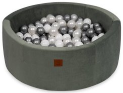 Suchý bazén s VELVET míčky - Khaki/šedé míčky-KOPIE