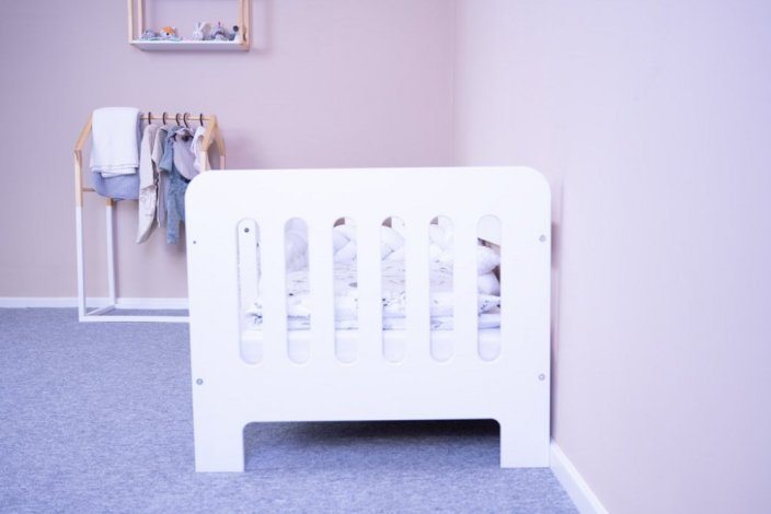 Detská posteľ so zábranou New Baby ERIK 140x70 cm biela