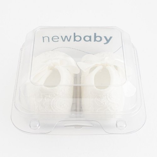 Dojčenské krajkové capačky New Baby béžová 3-6 m 3-6 m