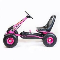 Detská šliapacia motokára Go-kart Baby Mix Razor ružová
