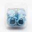Dojčenské saténové capačky New Baby modrá 0-3 m 0-3 m