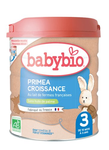 BABYBIO PRIMEA 3 Croissance dojčenské bio mlieko 800 g