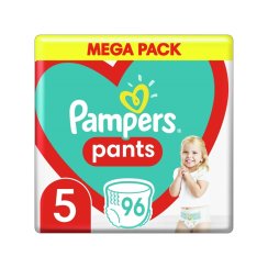 PAMPERS Pants Nohavičky plienkové jednorazové 5 (11-18 kg) 96 ks - MEGA PACK