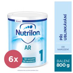 6x NUTRILON 1 AR špeciálne počiatočné mlieko 800 g, 0+