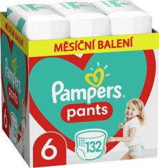 PAMPERS Activ Baby-Dry Pants Nohavičky plienkové jednorazové 6 (15+ kg) 132 ks - MESAČNÁ ZÁSOBA