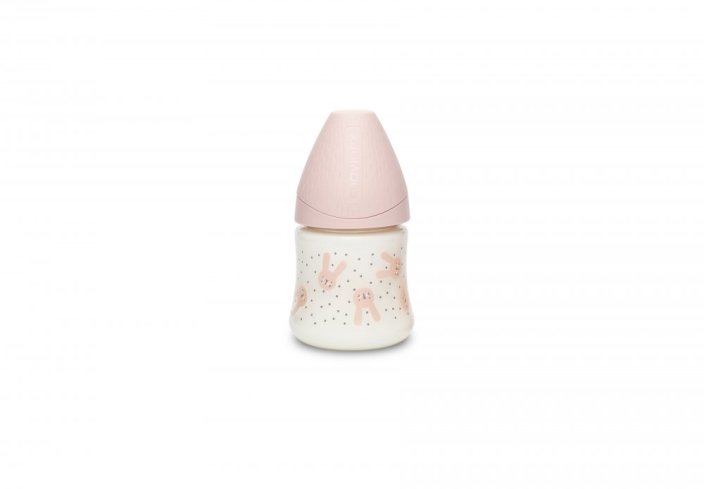 SUAVINEX | Premium fľaša 150 ml S HYGGE králik - ružová