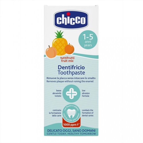 CHICCO Pasta zubná Ovocný mix s fluórom 50ml, 1-5r