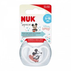 Cumlík Space NUK 6-18m Disney Mickey Mouse červená 6-18 m
