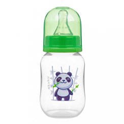 Fľaša s obrázkom Akuku 125 ml panda zelená