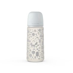 SUAVINEX | Dojčenská fľaša 360 ml L FOX - strieborna