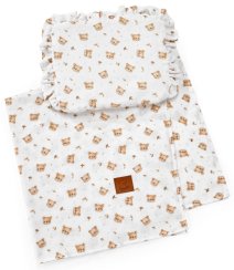 Letní deka s polštářkem mušelín - Teddy Bear
