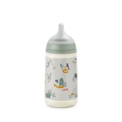SUAVINEX | Dojčenská fľaša 270 ml M Walk - zelená