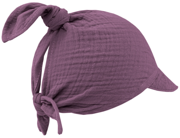 Letní šátek s kšiltem - mušelínový
