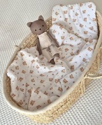 Set do kočíka s lemovkou INFANTILO - Teddy bear