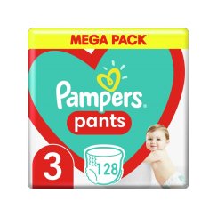 PAMPERS Pants Nohavičky plienkové jednorazové 3 (6-11 kg) 128 ks - MEGA PACK