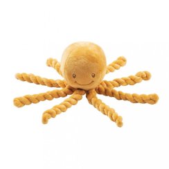 NATTOU Prvá hračka pre bábätka chobotnička PIU PIU Lapidou okrová 0m+