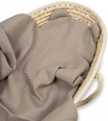 Letní deka s polštářkem Wafle - šedá