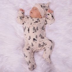 Dojčenská bavlnená šatka na krk Nicol Bambi Univerzálna