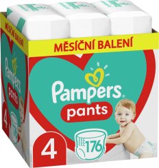 PAMPERS Active Baby-Dry Pants Nohavičky plienkové jednorazové 4 (9-15 kg) 176 ks - MESAČNÁ ZÁSOBA