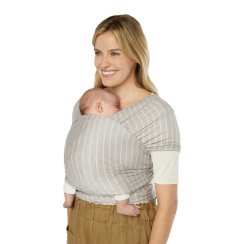 ERGOBABY | ŠÁTEK/Aura Sustainably Sourced Knit Baby Wrap - Grey Stripes